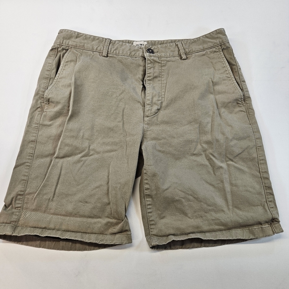 Flint And Tinder Shorts Mens Khaki 33 x7 Chino Casual Tan